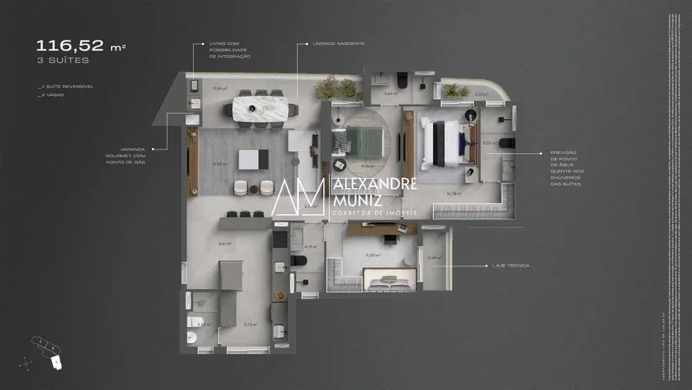 Apartamento, 3 quartos, 116 m² - Foto 7