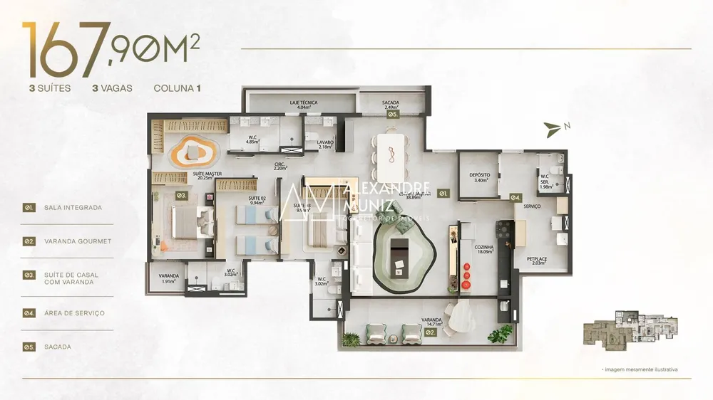 Apartamento, 3 quartos, 139 m² - Foto 10