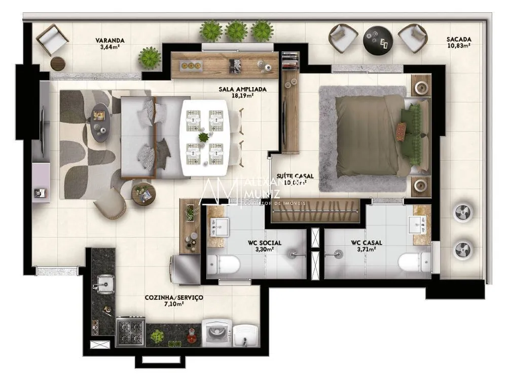 Apartamento, 2 quartos, 54 m² - Foto 13