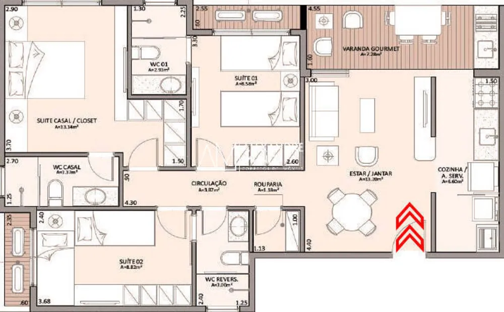 Apartamento, 2 quartos, 66 m² - Foto 7