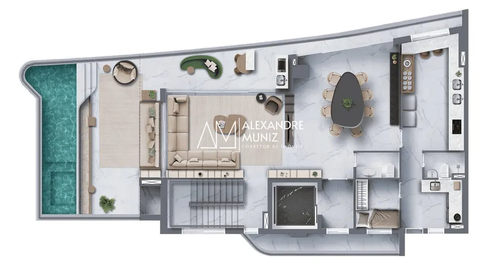 Apartamento, 3 quartos, 190 m² - Foto 1