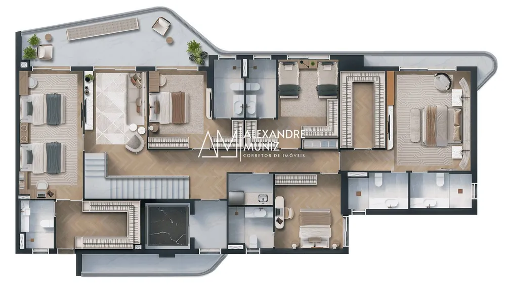 Apartamento, 3 quartos, 190 m² - Foto 6