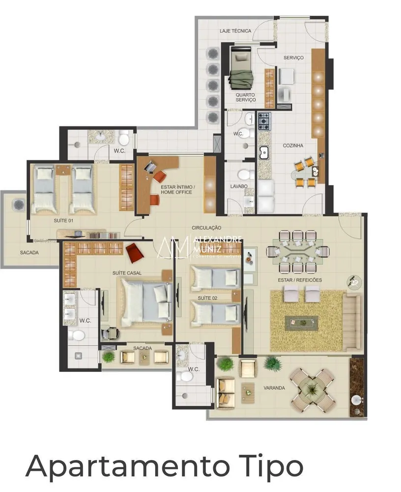 Apartamento, 3 quartos, 162 m² - Foto 13