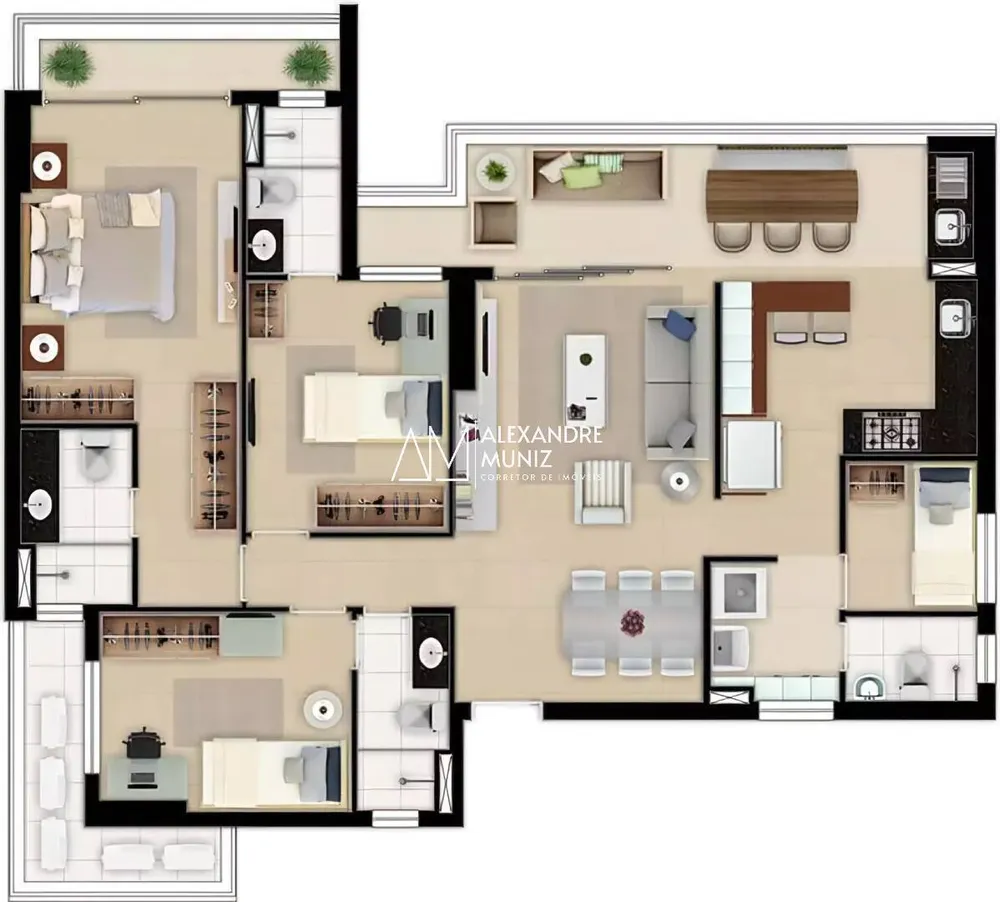Apartamento, 3 quartos, 95 m² - Foto 8