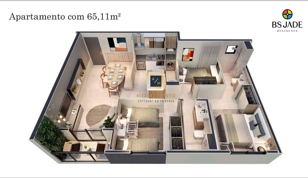 Apartamento, 2 quartos, 51 m² - Foto 5