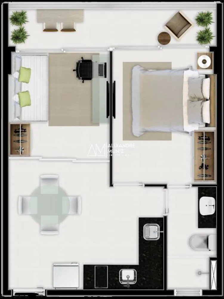 Apartamento, 1 quarto, 37 m² - Foto 7