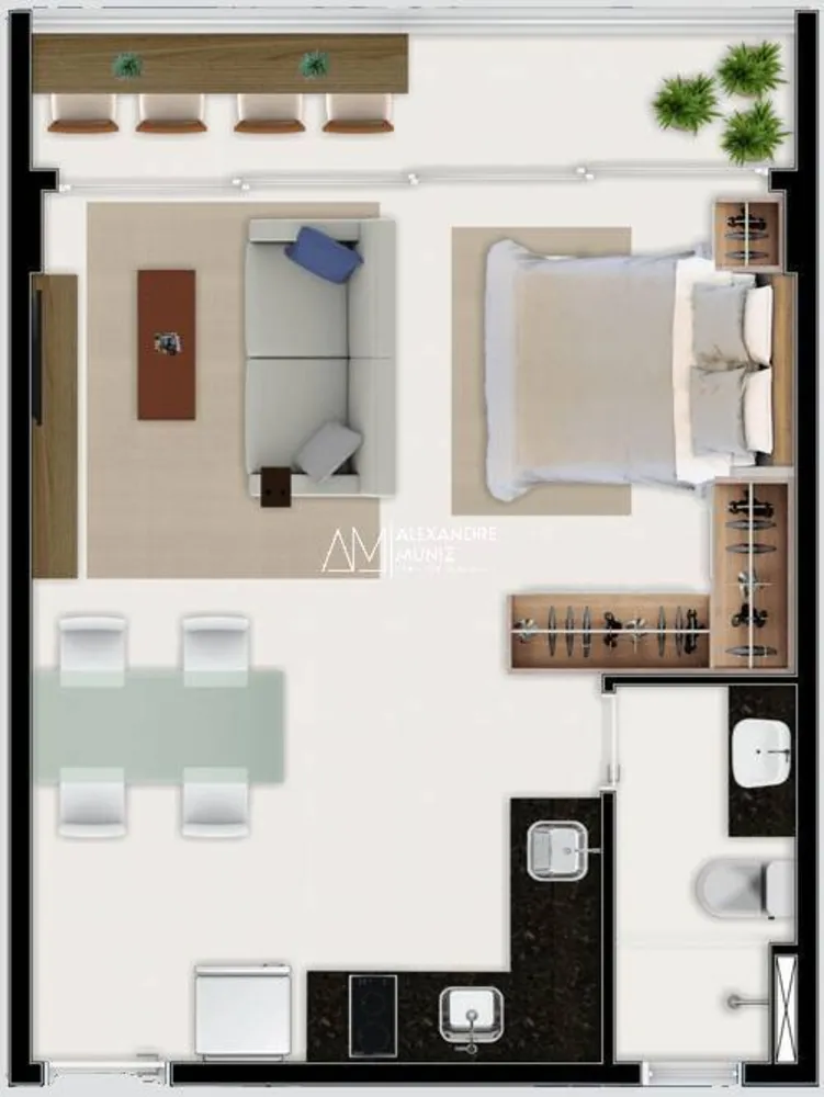 Apartamento, 1 quarto, 37 m² - Foto 6