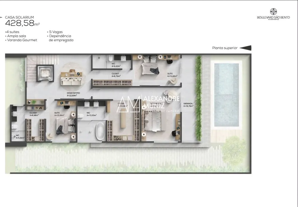 Casa, 4 quartos, 428 m² - Foto 9