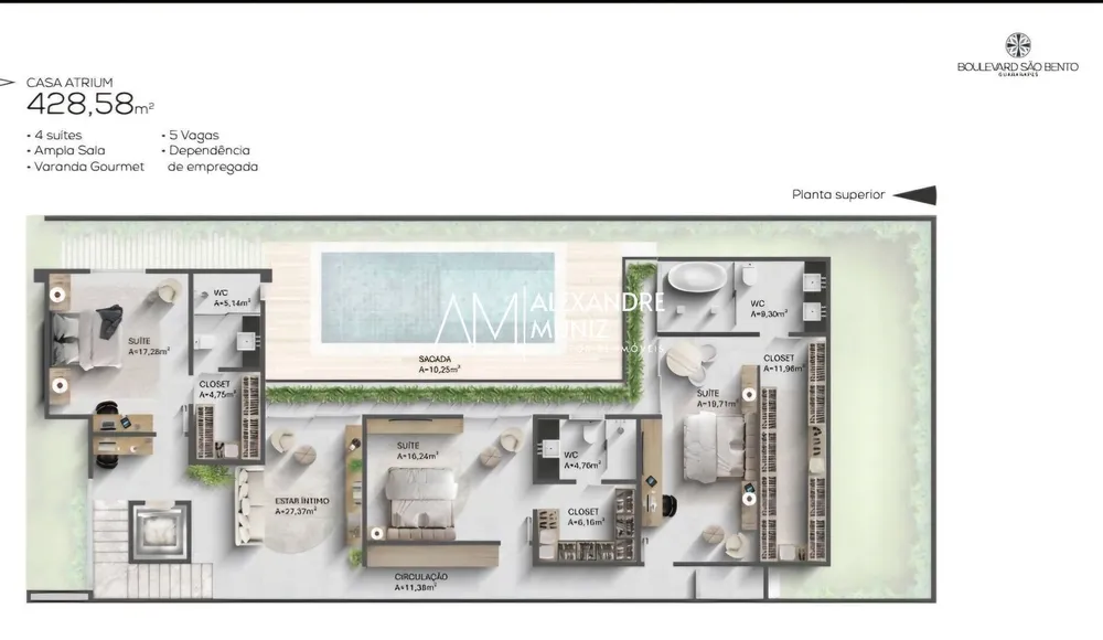 Casa, 4 quartos, 428 m² - Foto 11
