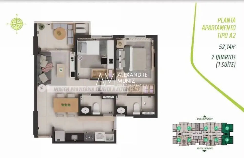 Apartamento, 2 quartos, 53 m² - Foto 7