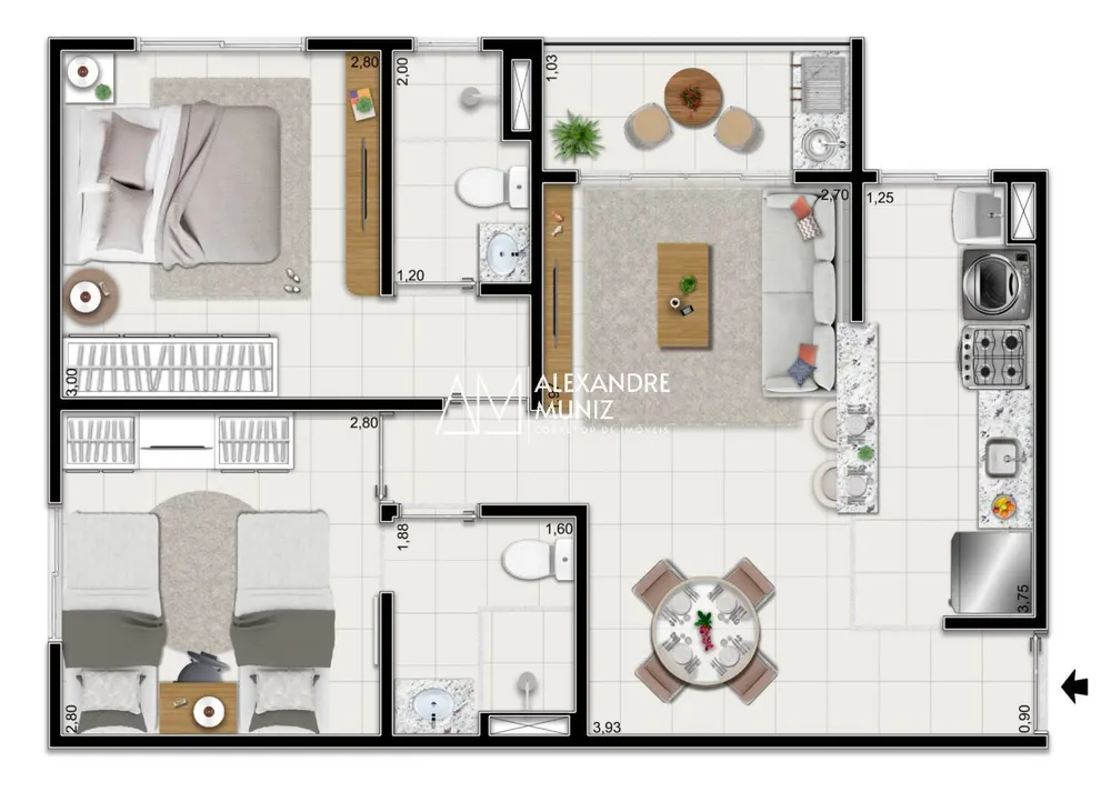 Apartamento, 2 quartos, 47 m² - Foto 10
