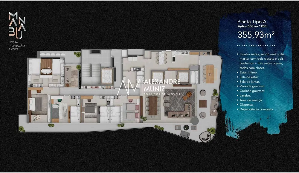 Apartamento, 5 quartos, 355 m² - Foto 16