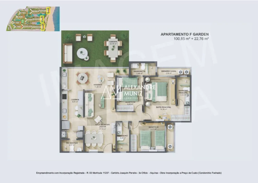 Apartamento, 1 quarto, 35 m² - Foto 12