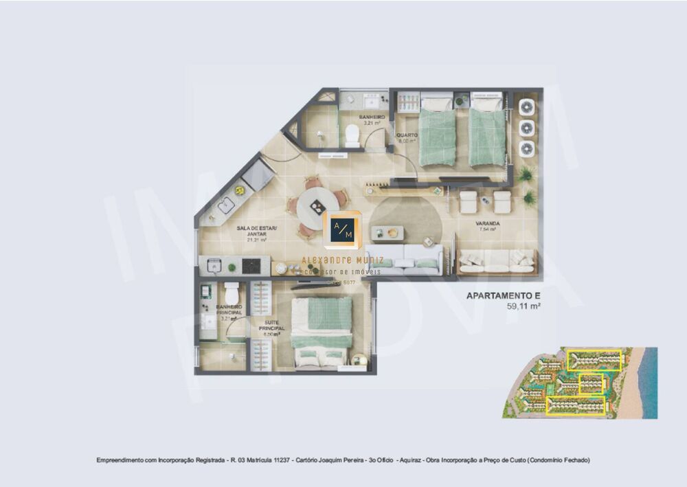 Apartamento, 1 quarto, 35 m² - Foto 2