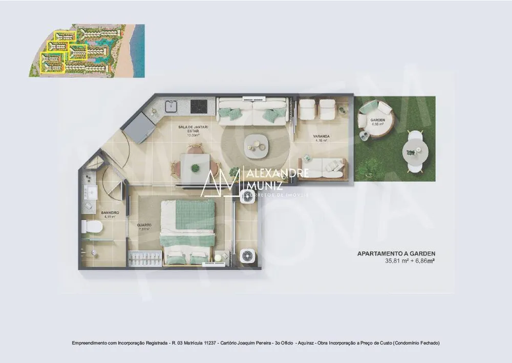 Apartamento, 1 quarto, 35 m² - Foto 15