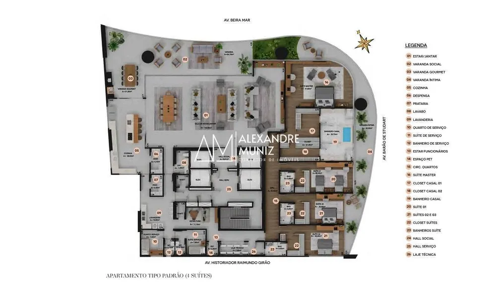 Apartamento, 5 quartos, 659 m² - Foto 12
