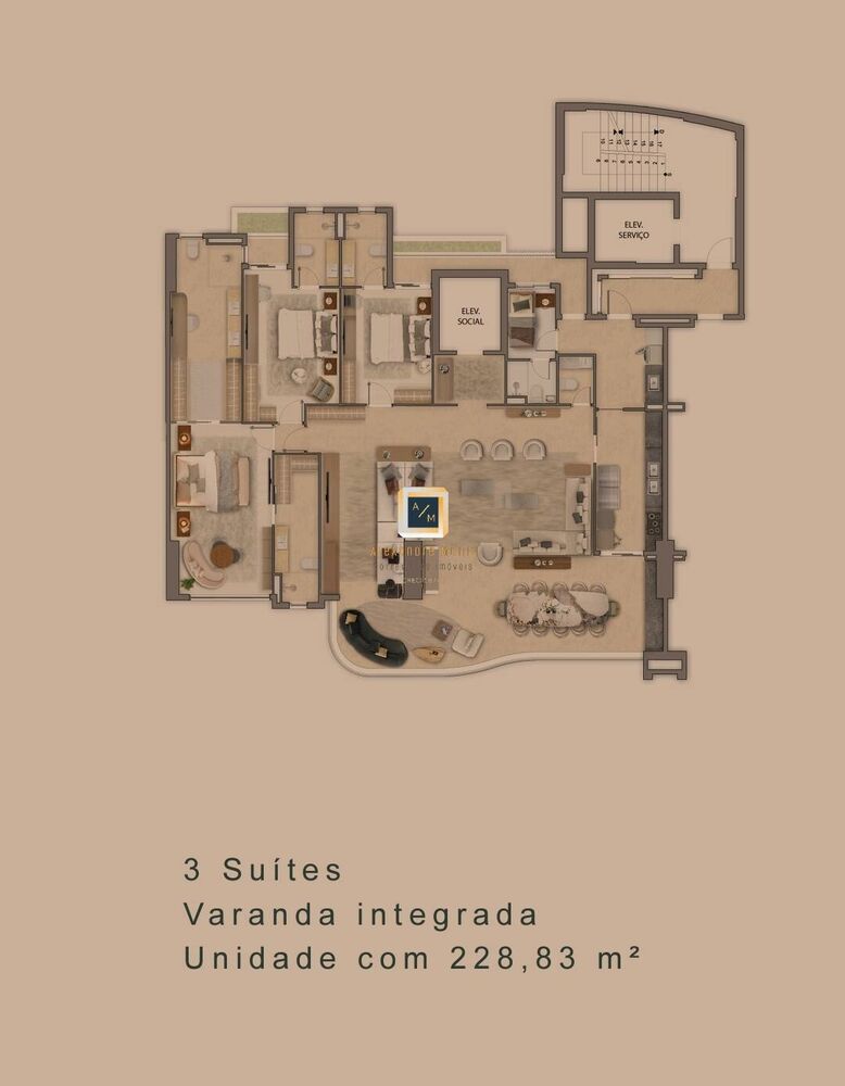 Apartamento, 3 quartos, 228 m² - Foto 19