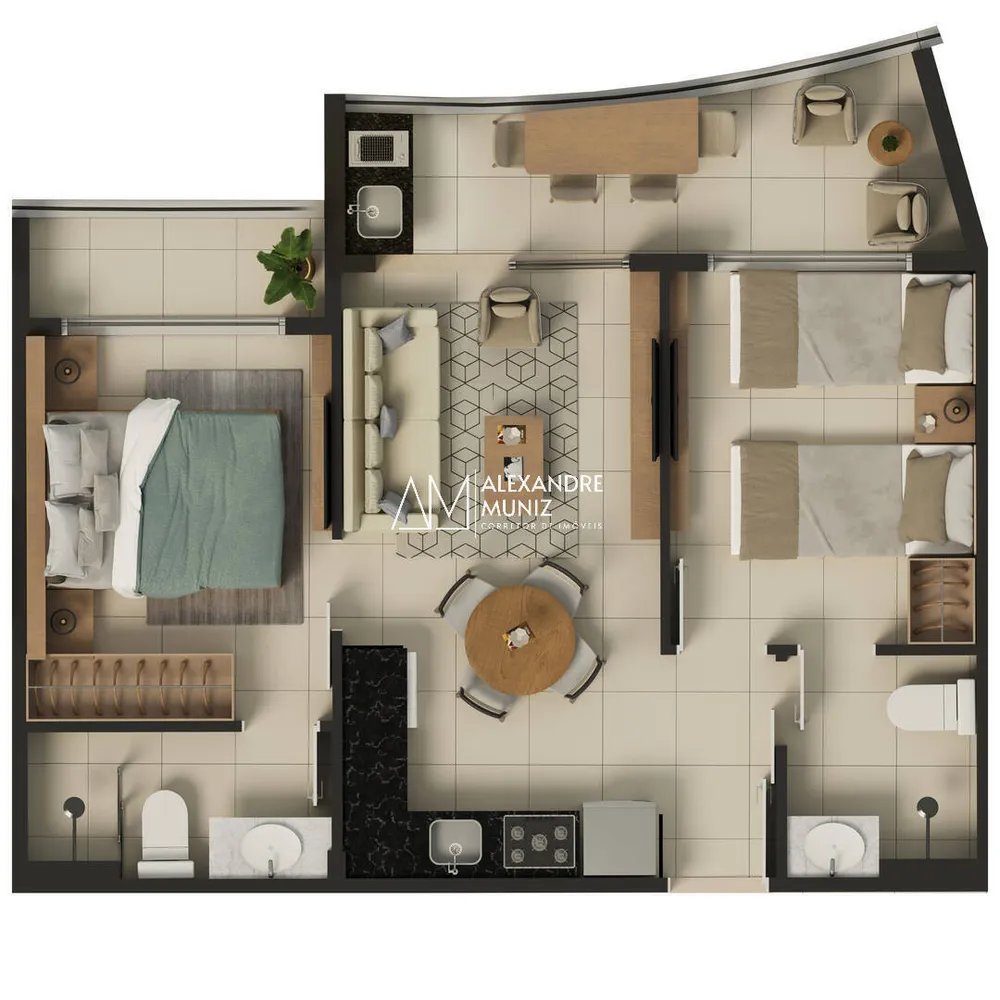 Apartamento, 2 quartos, 49 m² - Foto 14
