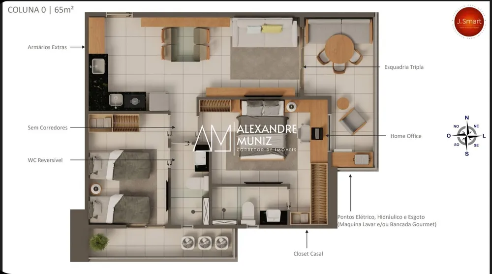 Apartamento, 2 quartos, 65 m² - Foto 11