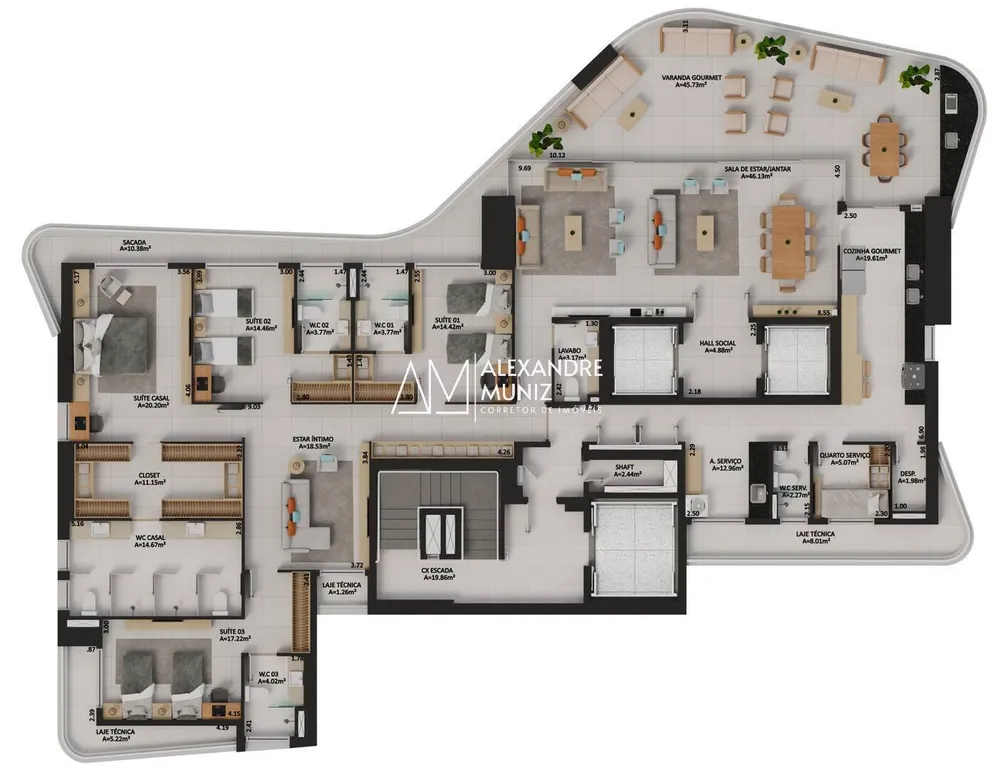 Apartamento, 4 quartos, 322 m² - Foto 11