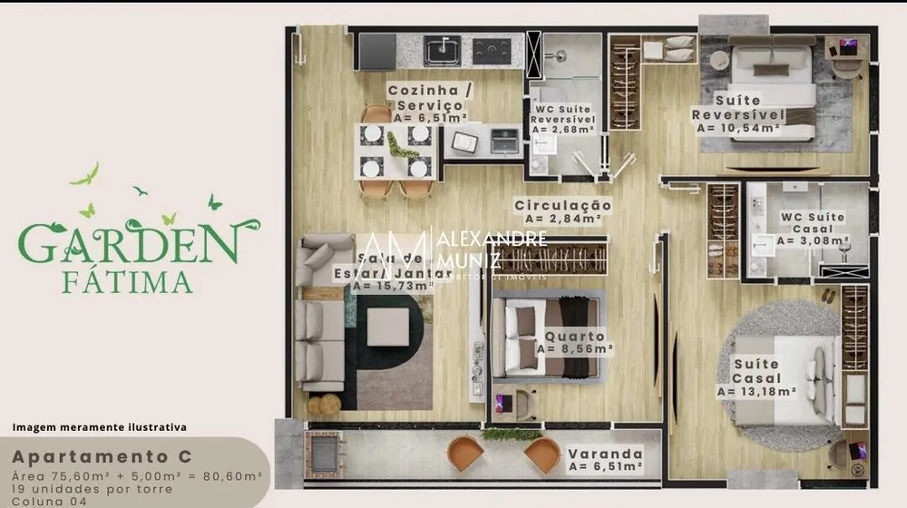 Apartamento, 2 quartos, 62 m² - Foto 12