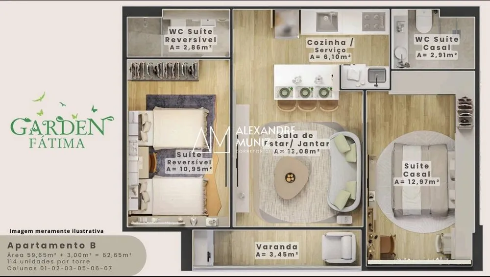 Apartamento, 2 quartos, 62 m² - Foto 11