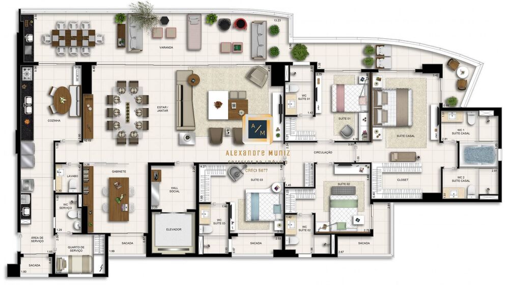 Apartamento, 4 quartos, 271 m² - Foto 23