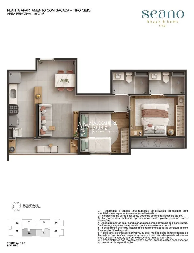 Apartamento, 2 quartos, 50 m² - Foto 8