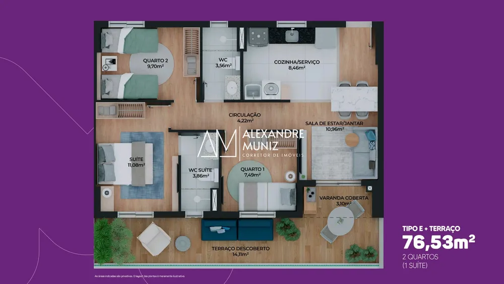 Apartamento, 2 quartos, 52 m² - Foto 10