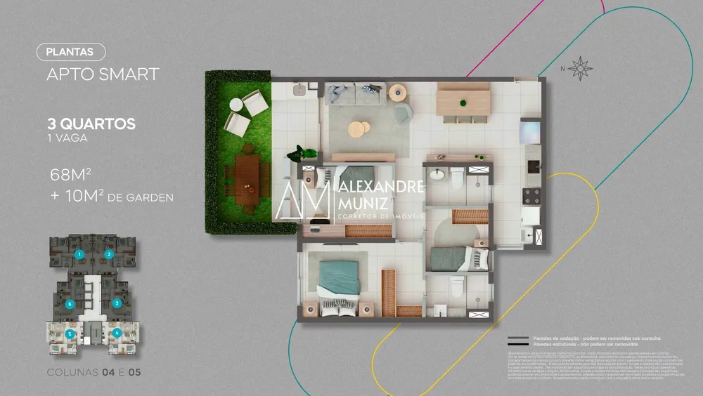 Apartamento, 3 quartos, 68 m² - Foto 9