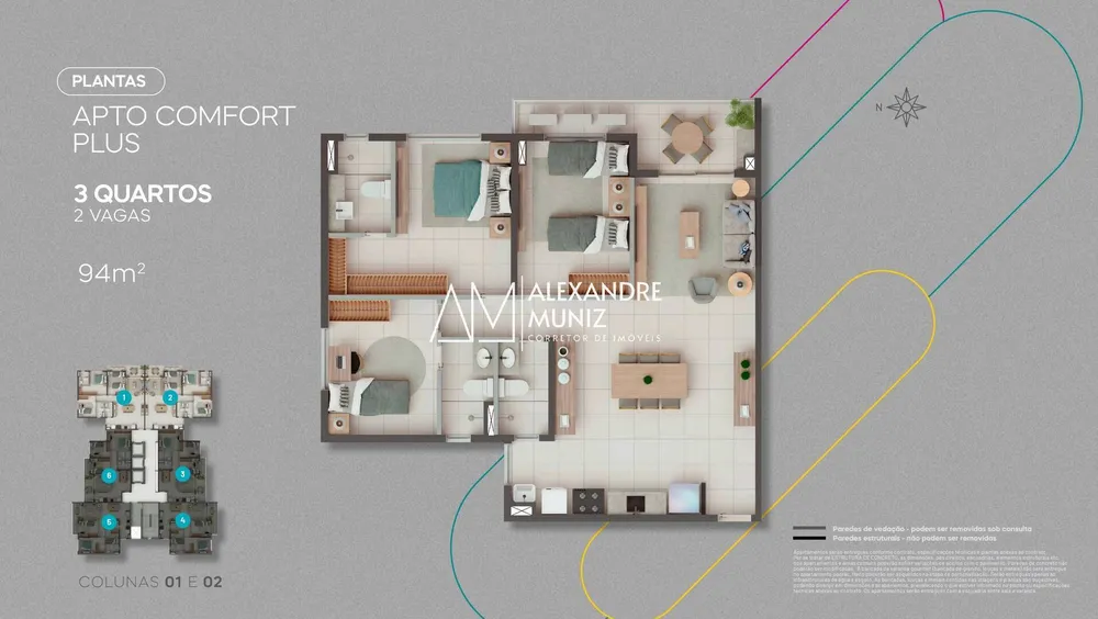 Apartamento, 3 quartos, 68 m² - Foto 6