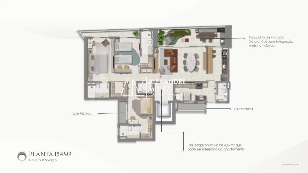 Apartamento, 4 quartos, 154 m² - Foto 7