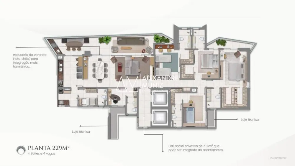 Apartamento, 4 quartos, 154 m² - Foto 2