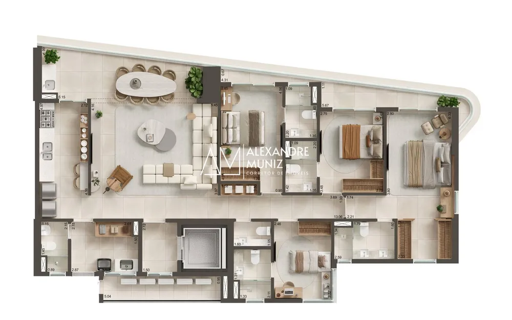 Apartamento, 4 quartos, 165 m² - Foto 4