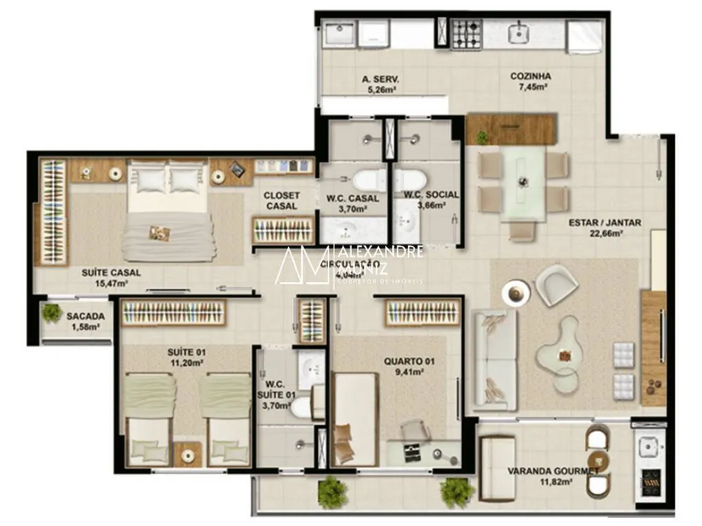 Apartamento, 3 quartos, 89 m² - Foto 15