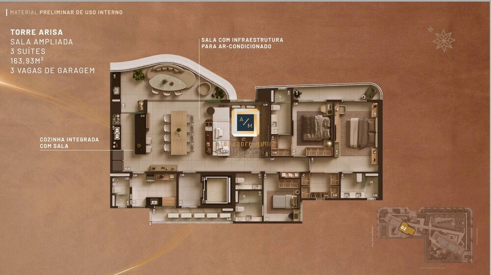 Apartamento, 4 quartos, 163 m² - Foto 8