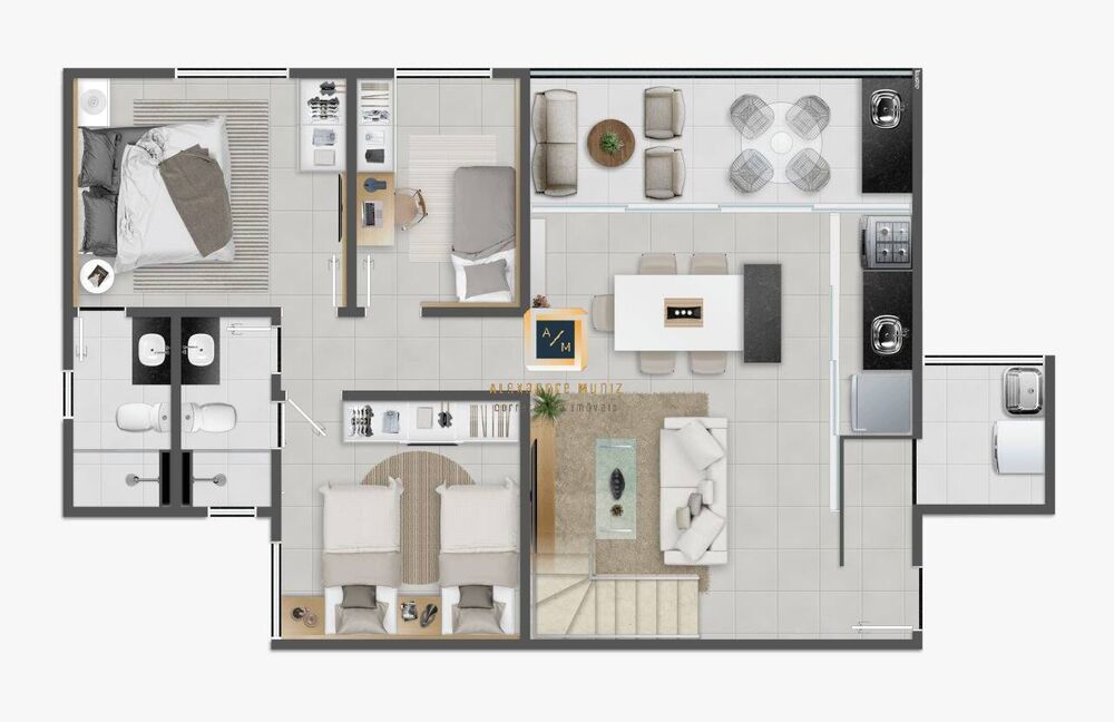 Cobertura, 3 quartos, 147 m² - Foto 4