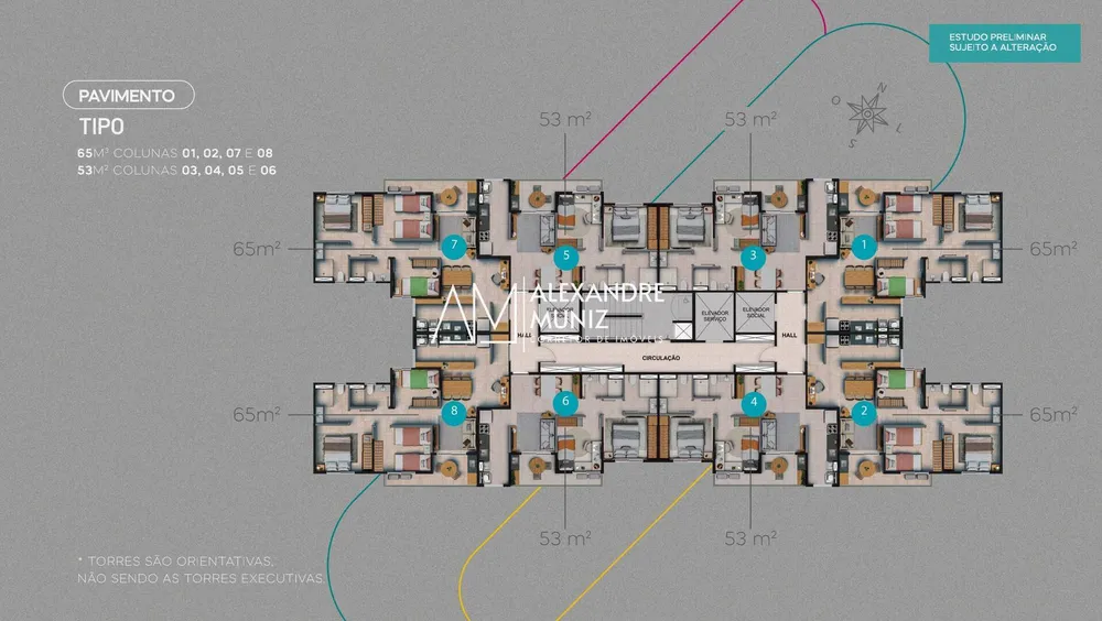 Apartamento, 2 quartos, 53 m² - Foto 2