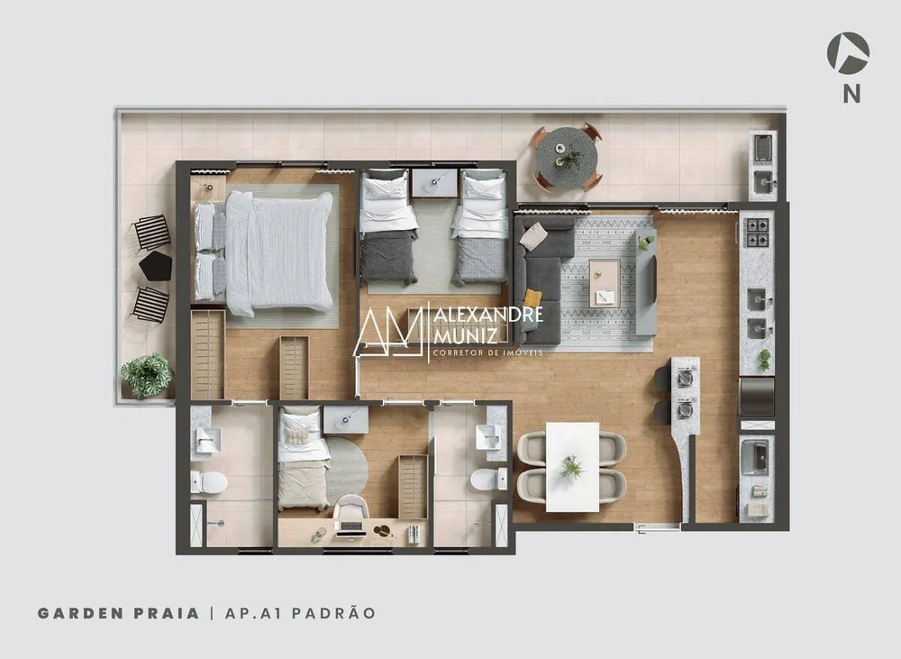 Apartamento, 2 quartos, 70 m² - Foto 6