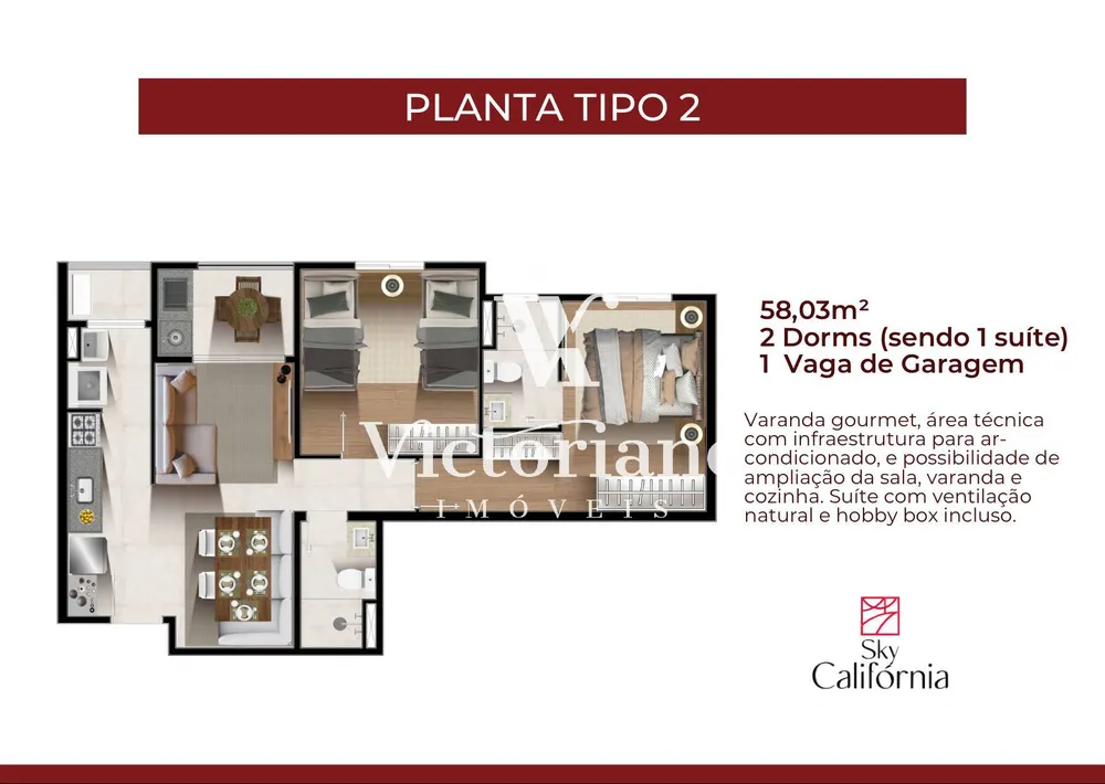 Apartamento, 2 quartos, 63 m² - Foto 4