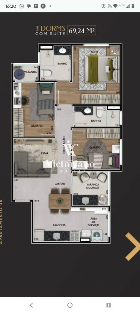 Apartamento, 3 quartos, 70 m² - Foto 4