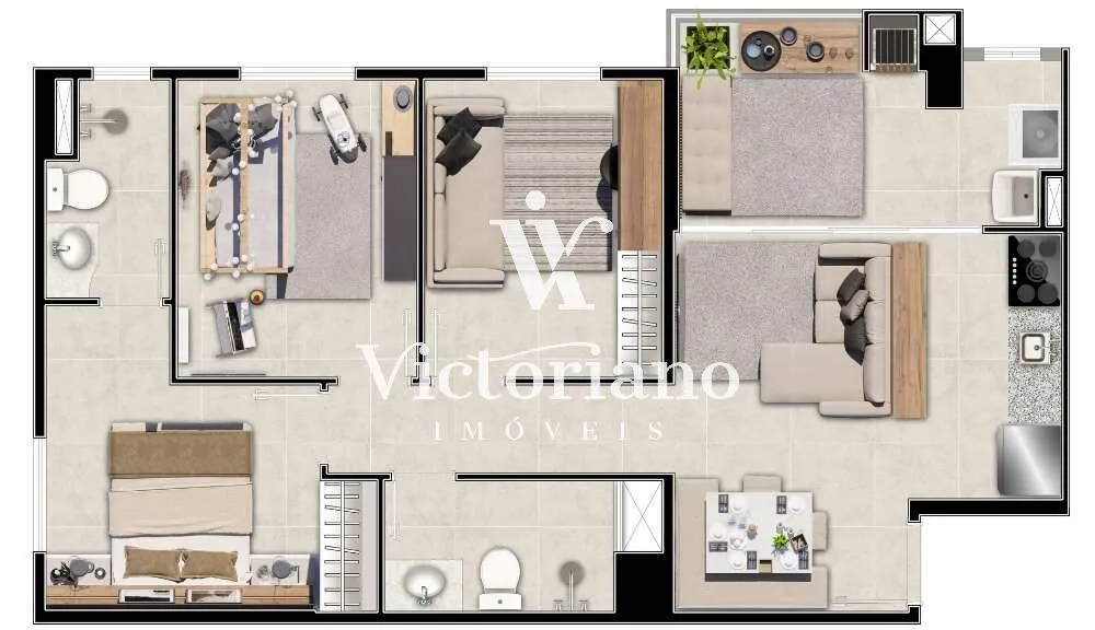 Apartamento, 3 quartos, 63 m² - Foto 11