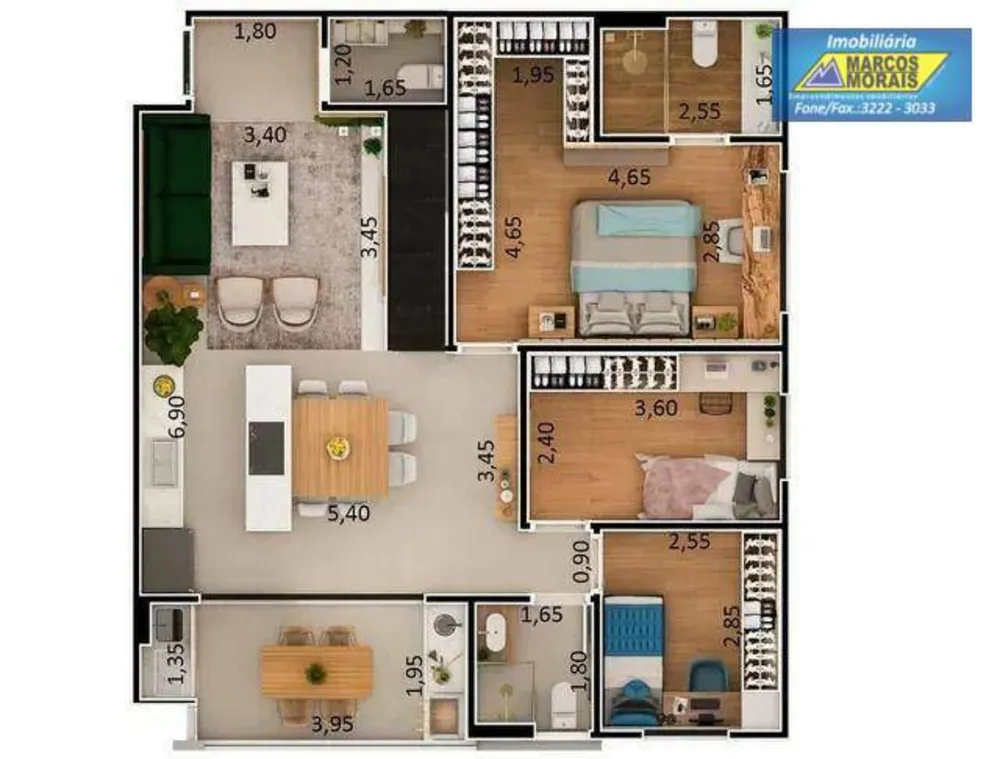 Apartamento, 3 quartos, 110 m² - Foto 12