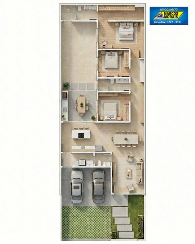 Casa de Condomínio, 3 quartos - Foto 2