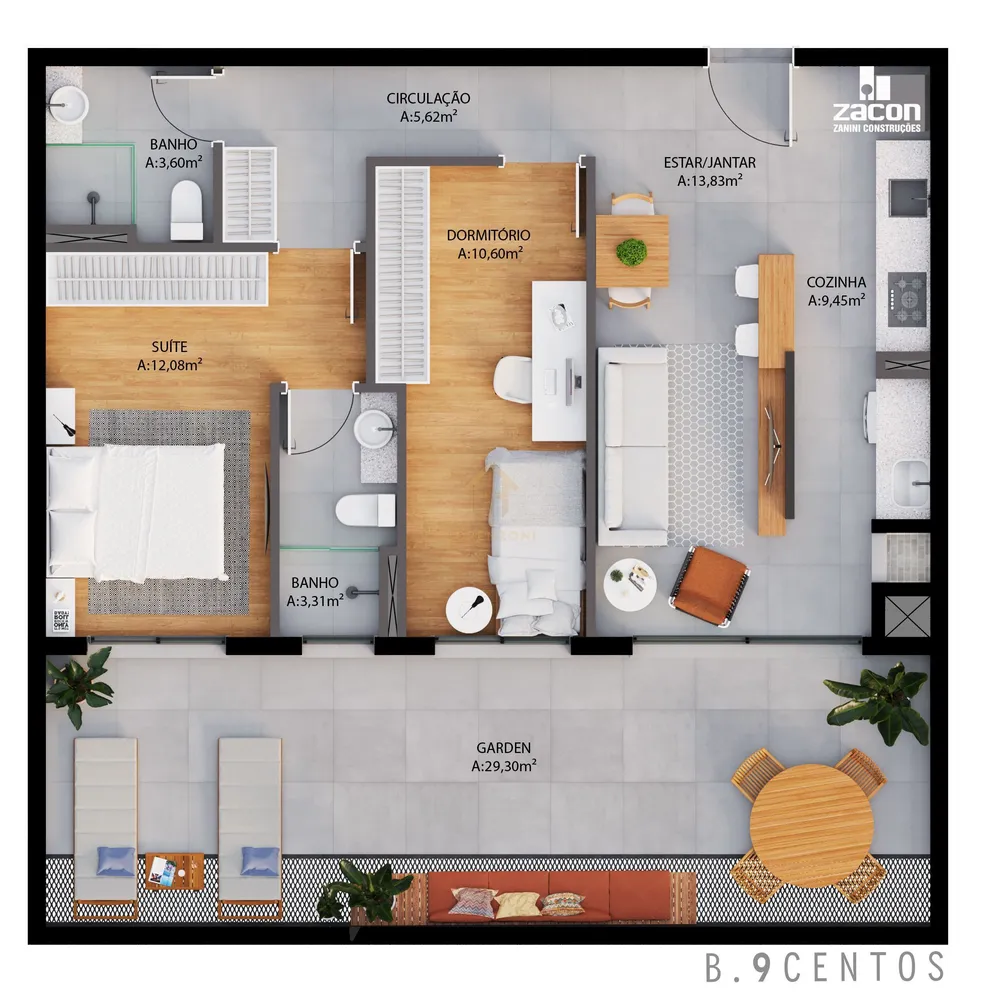 Apartamento, 1 quarto, 37 m² - Foto 4