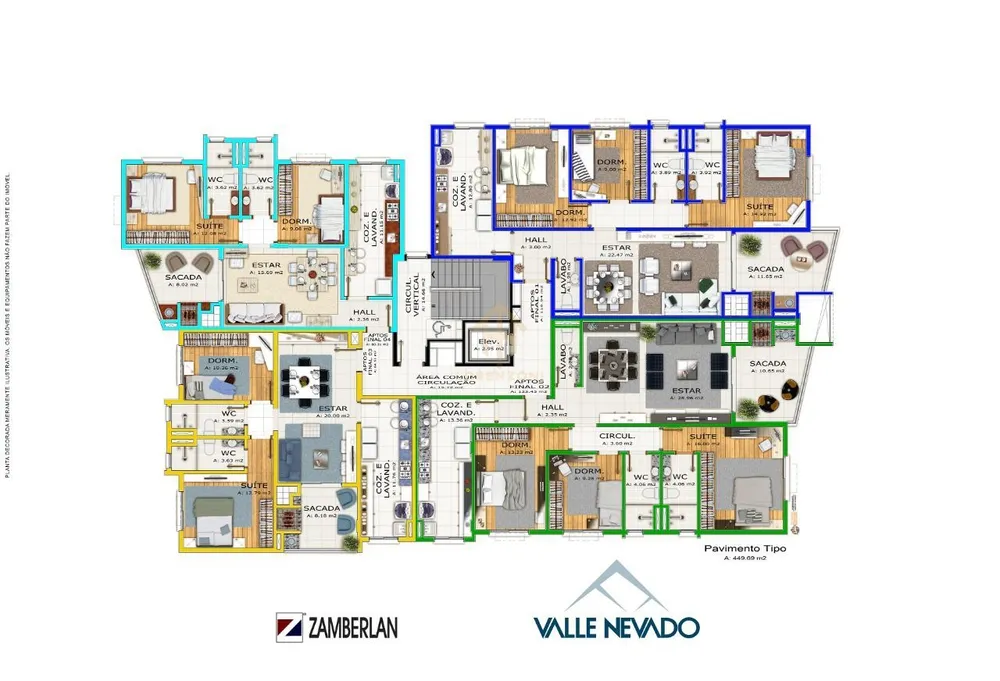 Apartamento, 3 quartos, 122 m² - Foto 2