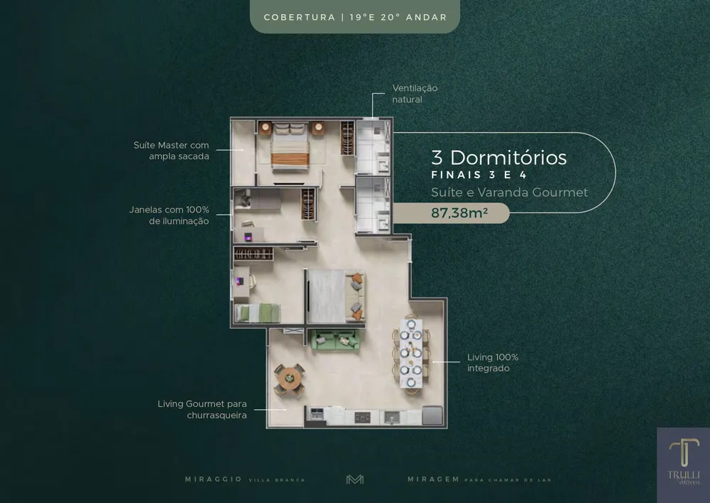 Apartamento, 2 quartos, 68 m² - Foto 8