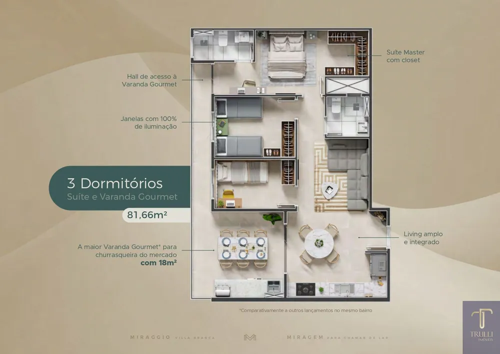 Apartamento, 2 quartos, 68 m² - Foto 14