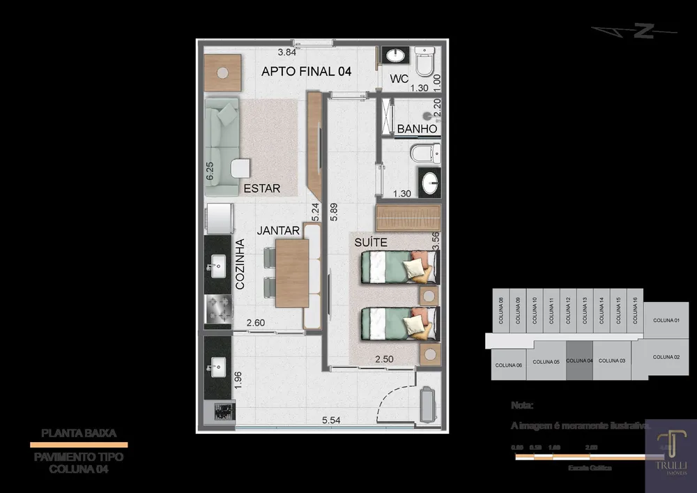 Apartamento, 1 quarto, 46 m² - Foto 4