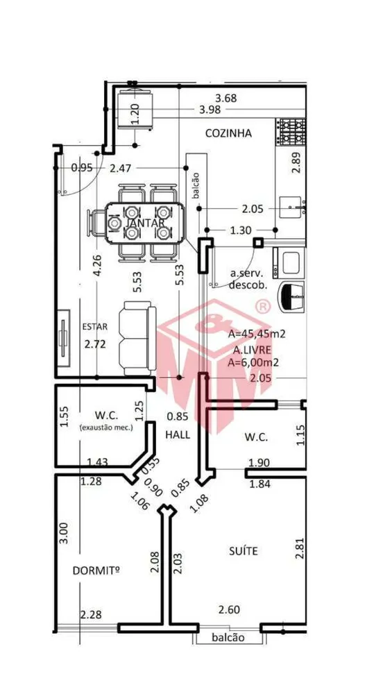 Apartamento, 2 quartos, 52 m² - Foto 10
